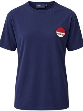 Cavalli Class Navy Tee with Red Logo Patch